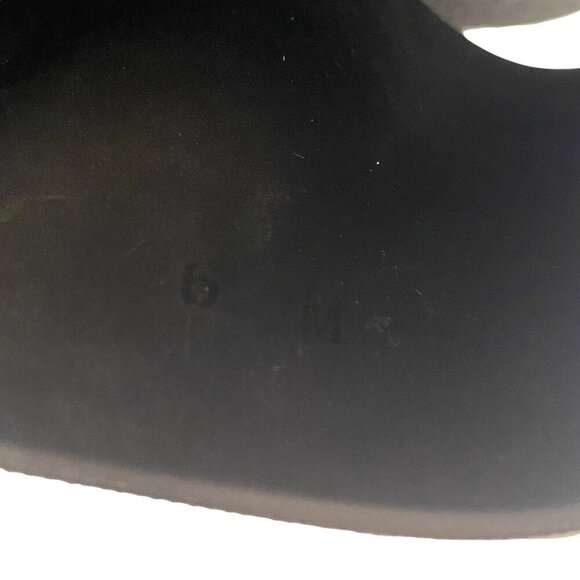 Salvatore Ferragamo Logo Slides Size 6 Designer Sandals Black Gold - Picture 12 of 12